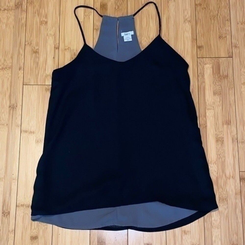 bar III Womens size XS black double lined flowy tank black 111B7
